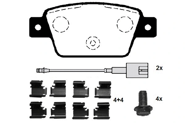 Brake Pad Set, disc brake (RA.0768.3K1)