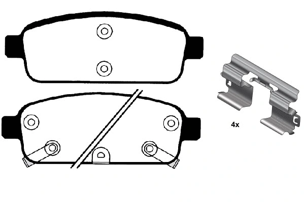 Brake Pad Set, disc brake (RA.0973.0K1)
