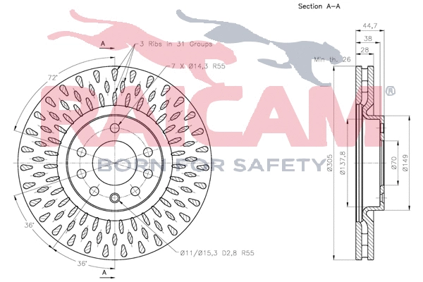 Brake Disc (RD00214)