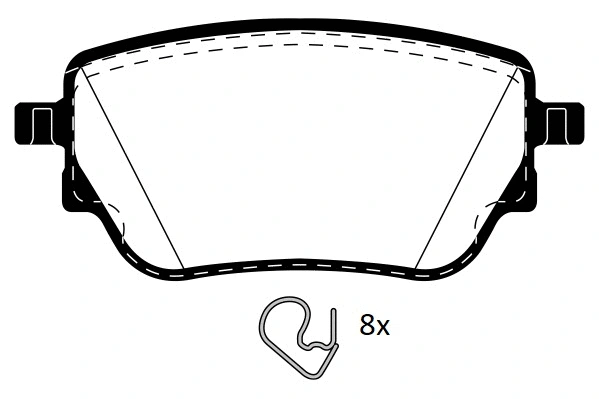 Brake Pad Set, disc brake (RA.1242.0)