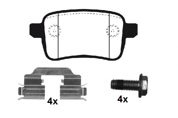 Brake Pad Set, disc brake (RA.1105.0K1)