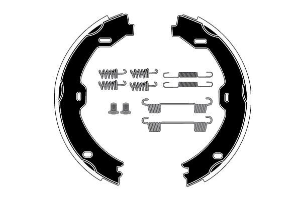 Brake Shoe Set, parking brake (RA29011)
