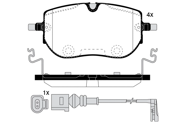 Brake Pad Set, disc brake (RA.1318.0)