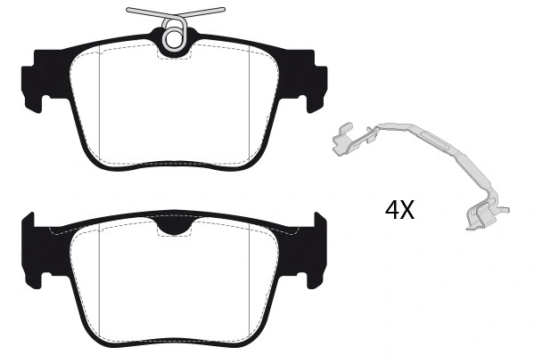 Brake Pad Set, disc brake (RA.1280.2)