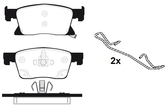 Brake Pad Set, disc brake (RA.1127.0K1)