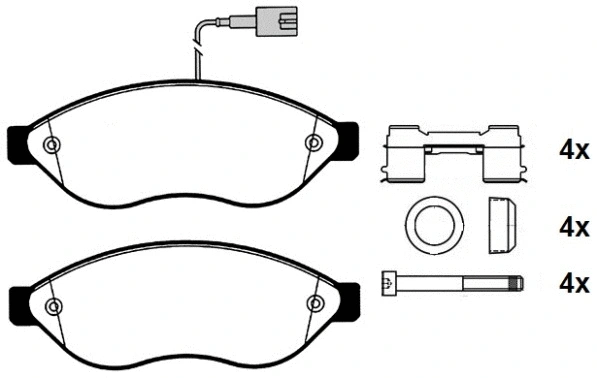 Brake Pad Set, disc brake (RA.0885.2K1)