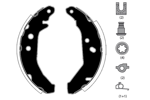 Brake Shoe Set (RA25740)