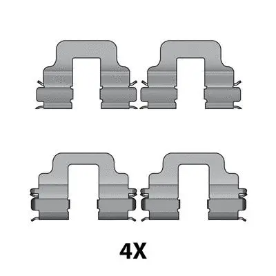 Accessory Kit, disc brake pad (12079557)