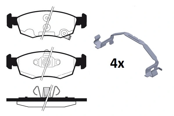 Brake Pad Set, disc brake (RA.1270.1)
