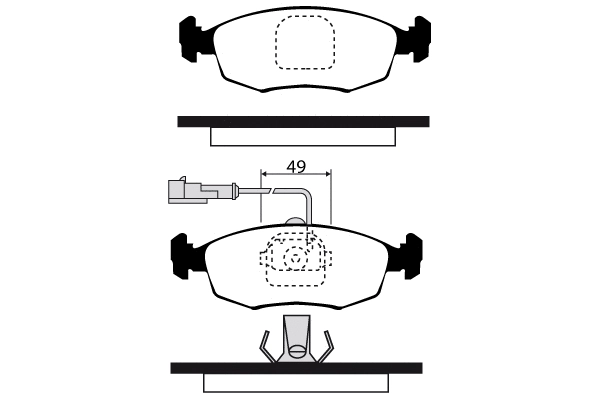 Brake Pad Set, disc brake (RA.0318.3)