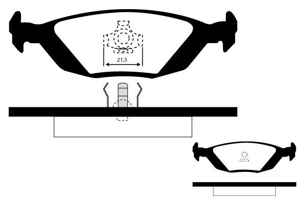 Brake Pad Set, disc brake (RA.0311.1)