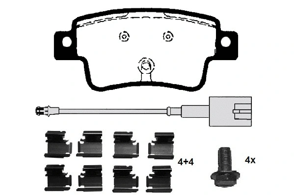 Brake Pad Set, disc brake (RA.0419.2K1)