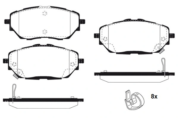 Brake Pad Set, disc brake (RA.1189.0)