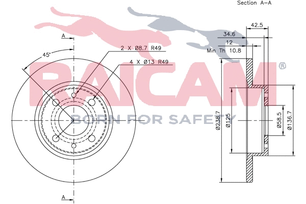Brake Disc (RD00187)