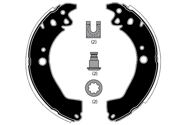 Brake Shoe Set (RA24760)