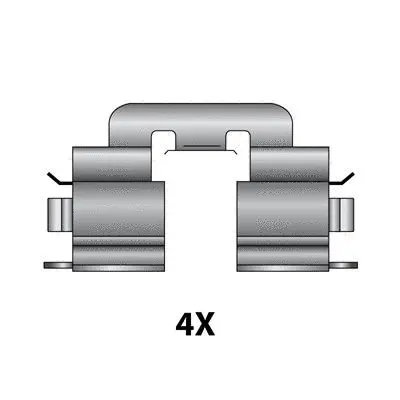 Accessory Kit, disc brake pad (12079545)