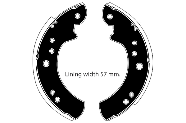 Brake Shoe Set (RA25061)