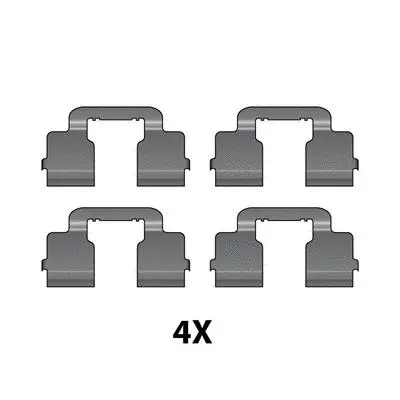 Accessory Kit, disc brake pad (12079473)