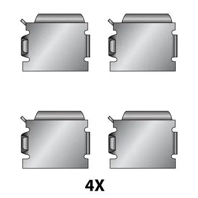 Accessory Kit, disc brake pad (12079356)