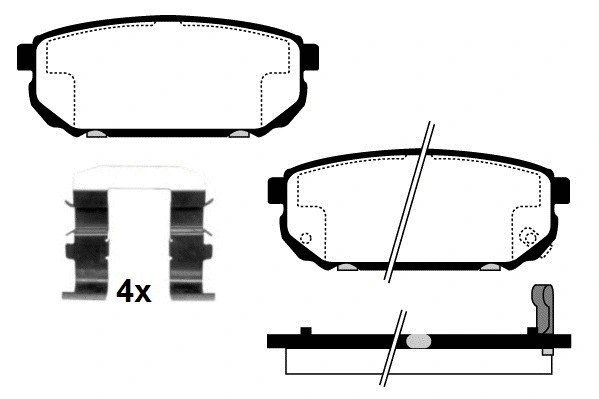 Brake Pad Set, disc brake (RA.0421.0K1)