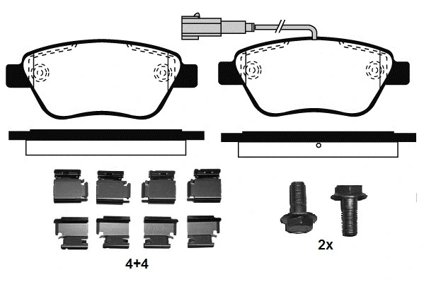 Brake Pad Set, disc brake (RA.0761.0K1)