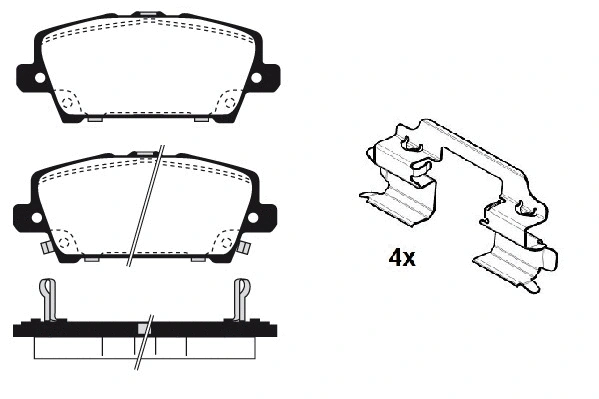 Brake Pad Set, disc brake (RA.0850.0K1)