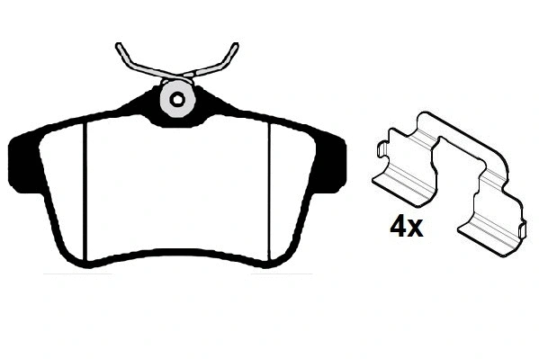 Brake Pad Set, disc brake (RA.1040.1K1)