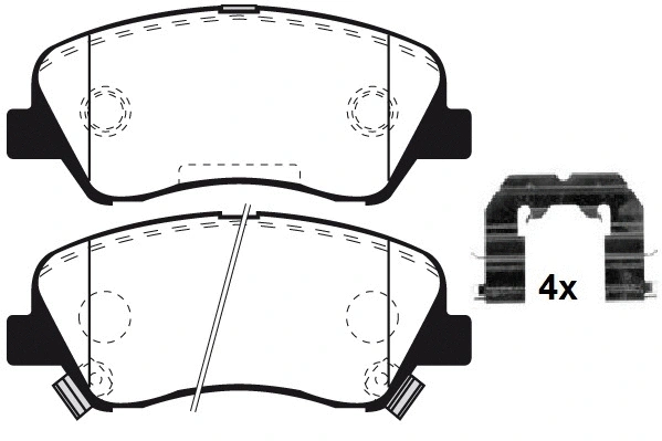 Brake Pad Set, disc brake (RA.1052.0K1)