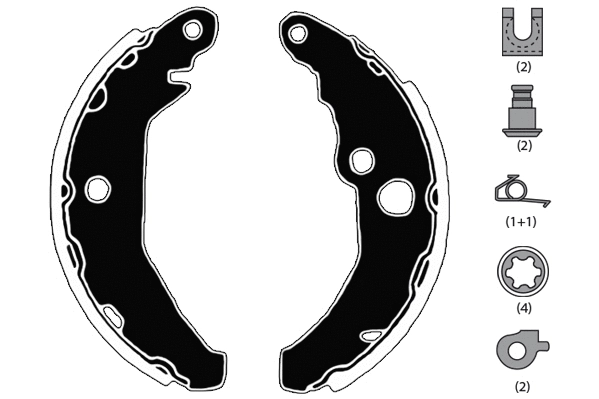Brake Shoe Set (RA24340)