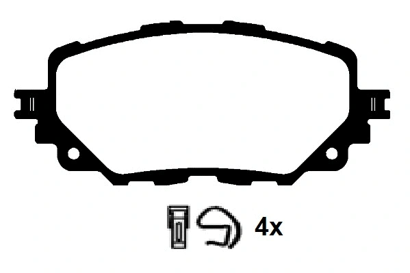 Brake Pad Set, disc brake (RA.1144.0)