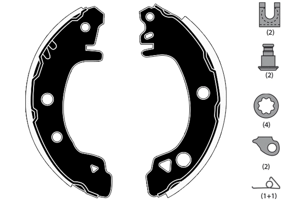 Brake Shoe Set (RA24790)