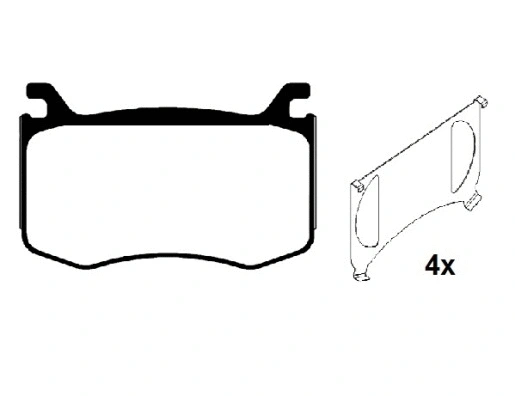 Brake Pad Set, disc brake (RA.1161.0)