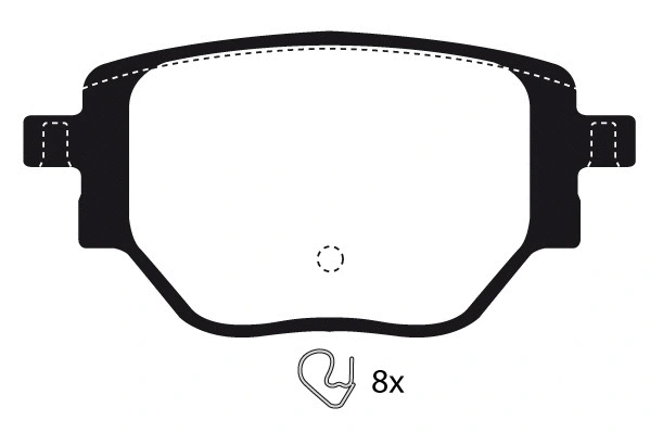 Brake Pad Set, disc brake (RA.1287.0)