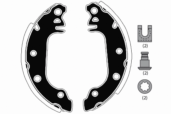Brake Shoe Set (RA24710)