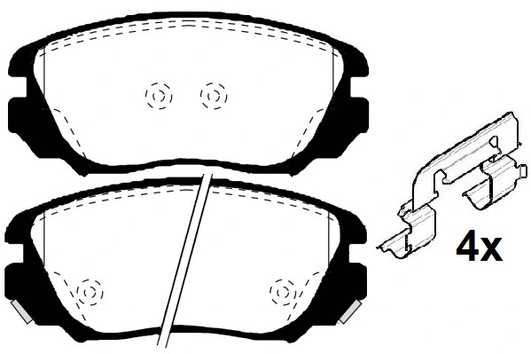 Brake Pad Set, disc brake (RA.1006.0K1)