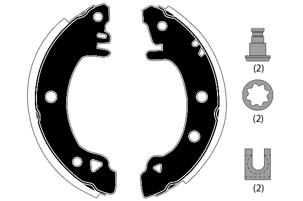 Brake Shoe Set (RA21380)