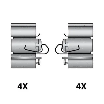 Accessory Kit, disc brake pad (12079609)