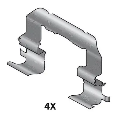 Accessory Kit, disc brake pad (12079680)