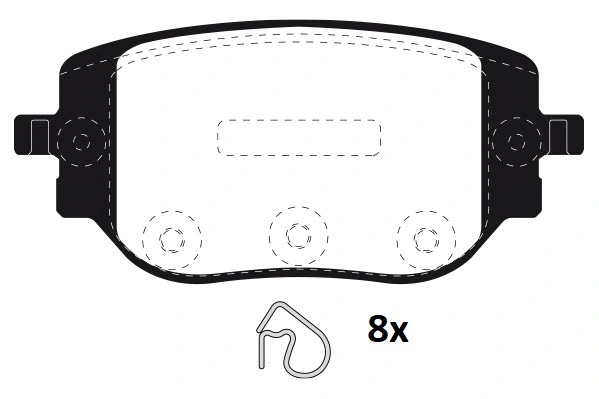 Brake Pad Set, disc brake (RA.1351.0)