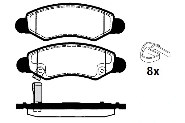 Brake Pad Set, disc brake (RA.0424.0)