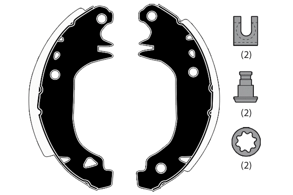 Brake Shoe Set (RA22900)