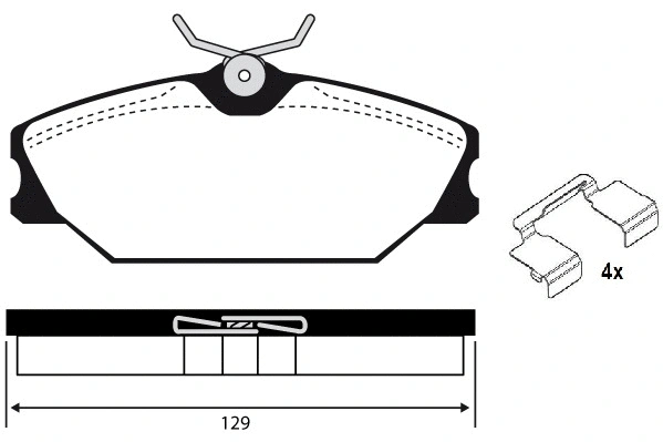 Brake Pad Set, disc brake (RA.0388.3K1)
