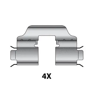 Accessory Kit, disc brake pad (12079555)