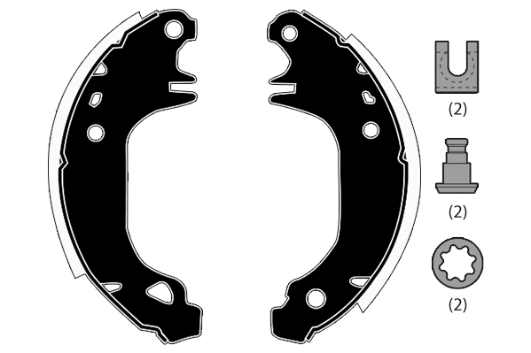 Brake Shoe Set (RA23110)
