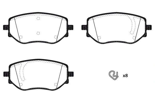 Brake Pad Set, disc brake (RA.1277.0)