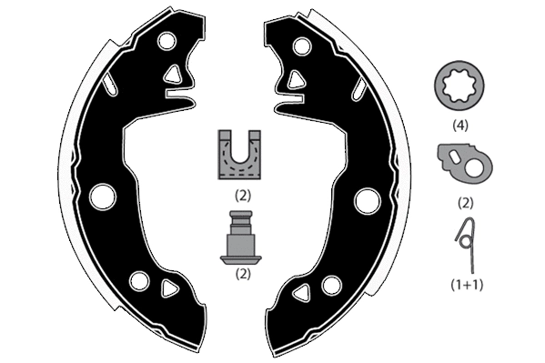 Brake Shoe Set (RA25980)