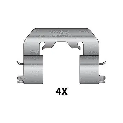 Accessory Kit, disc brake pad (12079596)