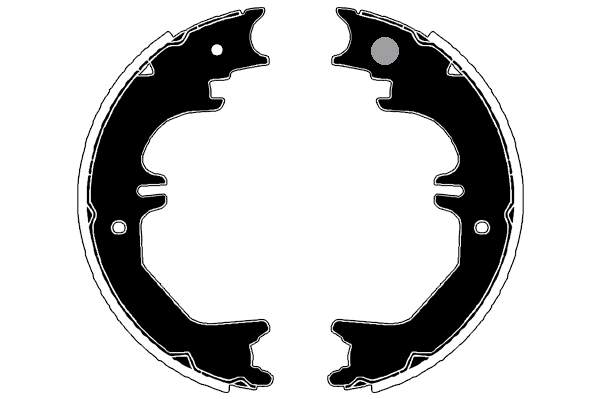 Brake Shoe Set, parking brake (RA30470)