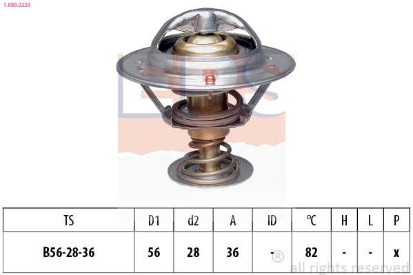 Thermostat, coolant (1.880.222S)