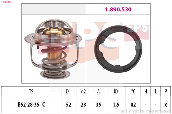 Thermostat, coolant (1.880.493)